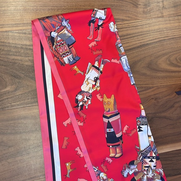 NWT❤️Hermes❤️Kachinas Maxi Silk Twilly - Picture 4 of 7